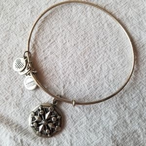 Alex and Ani compass bracelet,  silver